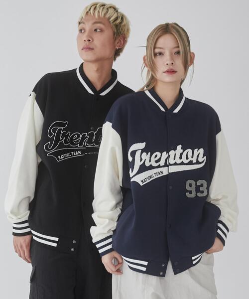 「WEGO」 「SUNDAY SKATE CLUB」スタジャン LARGE ブラック メンズ_画像2