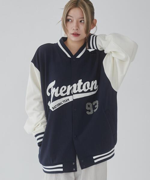 「WEGO」 「SUNDAY SKATE CLUB」スタジャン LARGE ブラック メンズ_画像5