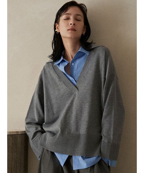 ELENDEEK（エレンディーク） ニット セーター シャツドッキング
