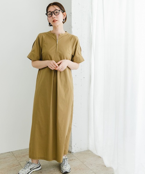 「F by ROSSO」 半袖ワンピース 38 ネイビー レディース_画像2