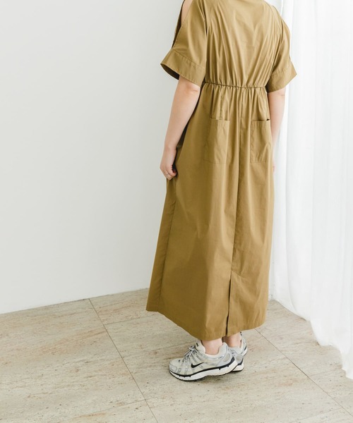 「F by ROSSO」 半袖ワンピース 38 ネイビー レディース_画像4