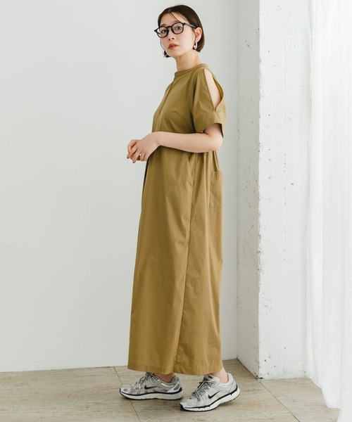 「F by ROSSO」 半袖ワンピース 38 ネイビー レディース_画像6