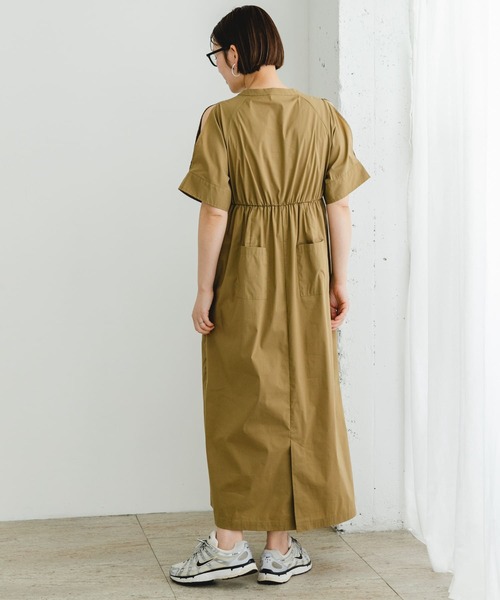 「F by ROSSO」 半袖ワンピース 38 ネイビー レディース_画像7