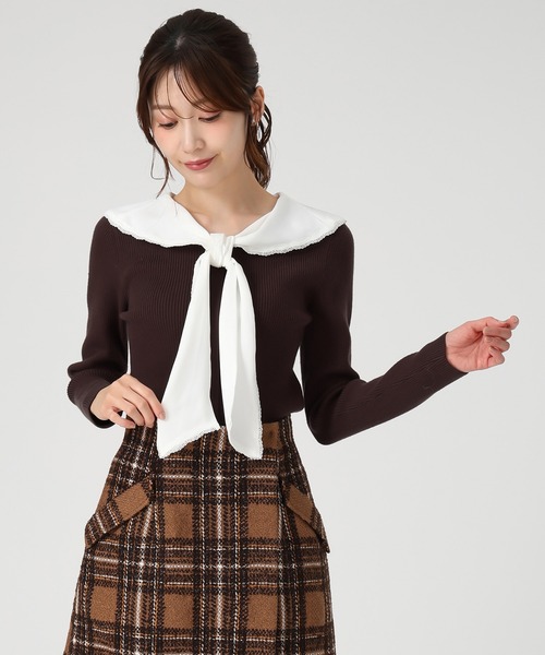 CharlesChaton♡ビックセーラーカラーニット FBセーラーカラーニット | 大人衣料 | axes femme 公式オンライン