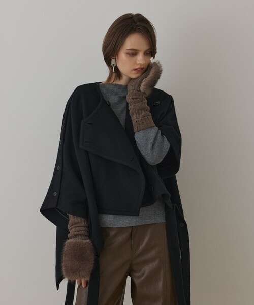 UNTITLED（アンタイトル） ポンチョ 04 グレー レディース : ZOZOTOWN