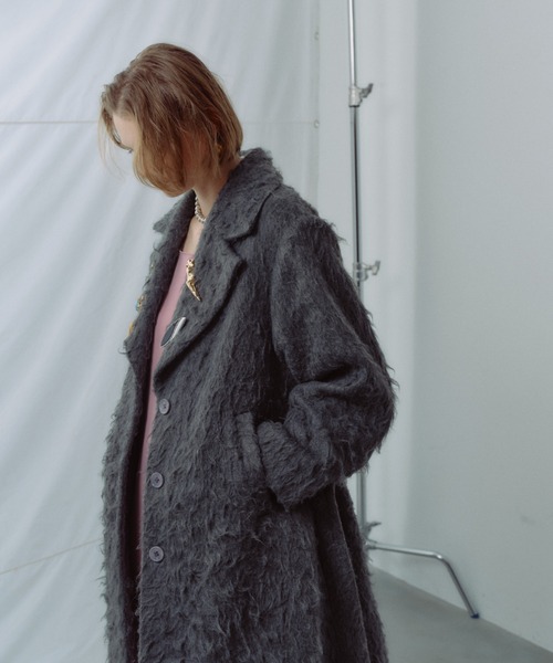 コート アウター Color shaggy coat / カラーシャギーコート