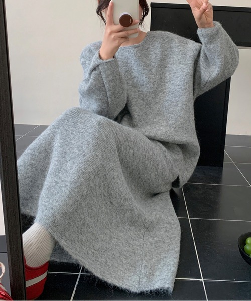 カーディガン セットアップ 2Wayニットトップス＆ロングスカート