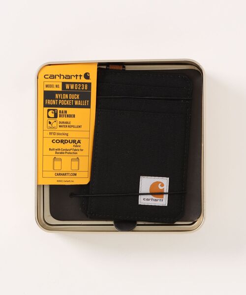 Carhartt カーハート 長財布 ブラック 新品未使用 缶入り Carhartt（カーハート） 【訳あり】 ナイロン ダック レイフラット
