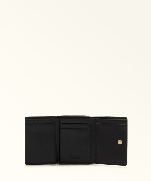 値下げ 美品！フルラ☆FURLA ミニ財布 黒 FURLA（フルラ） 【数量限定セール】フルラ 財布 レディース 3つ折り