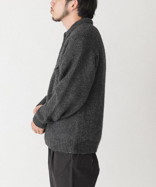 EKAL（エカル） セーター ニット シャギーニットポロプルオーバー