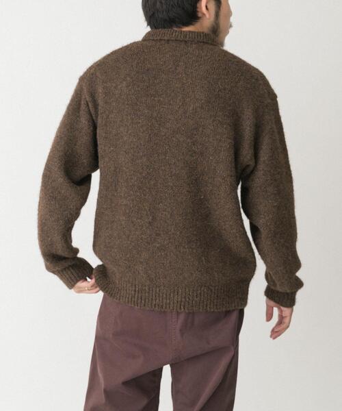 EKAL（エカル） セーター ニット シャギーニットポロプルオーバー