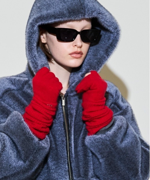 MAISON SPECIAL（メゾンスペシャル） 手袋 Fox Blend Knit Gloves