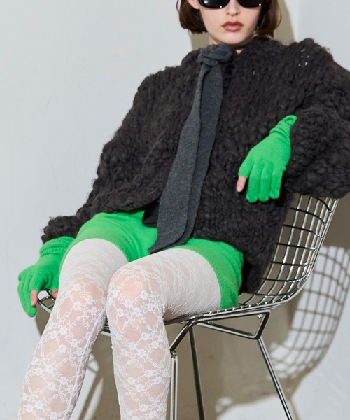 MAISON SPECIAL（メゾンスペシャル） 手袋 Fox Blend Knit Gloves