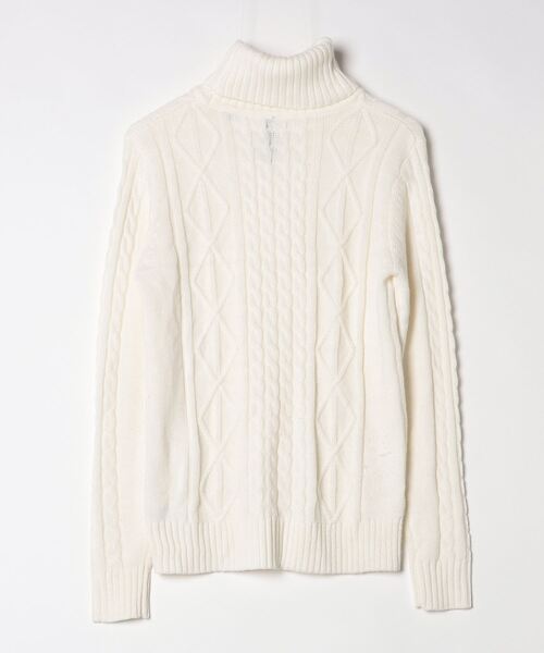 「Anytime Songs」 「HALHAM」タートルネックニット MEDIUM ホワイト メンズ_画像2