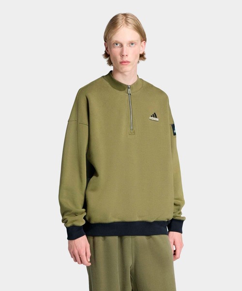 adidas（アディダス） トレーナー スウェット EQT ブロックド ハーフ