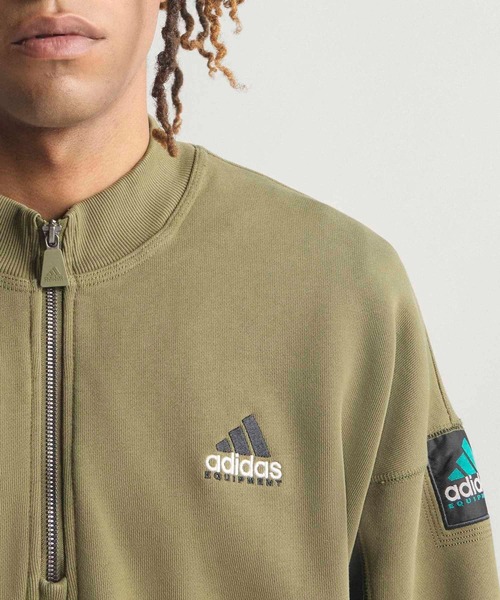 adidas（アディダス） トレーナー スウェット EQT ブロックド ハーフ