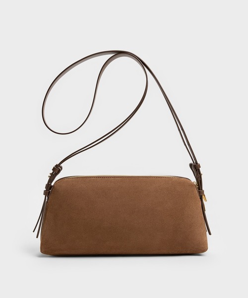 CHARLES & KEITH スエード　ハンドバッグ　ショルダーバッグ CHARLES ＆ KEITH（チャールズ&キース） ショルダーバッグ バッグ Khai