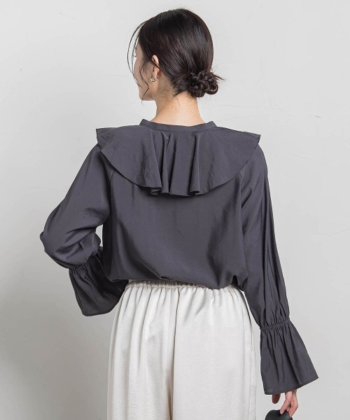 LAUTREAMONT（ロートレアモン） ブラウス シャツ ラッフルレーヨン