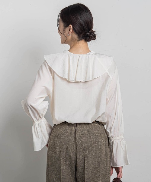 LAUTREAMONT（ロートレアモン） ブラウス シャツ ラッフルレーヨン