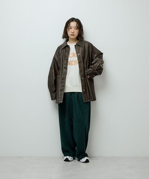 Green Parks（グリーンパークス） パンツ 太畝コーデュロイカラー