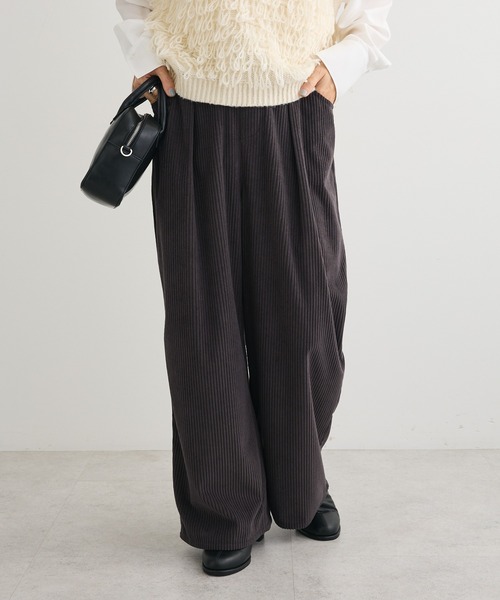 Green Parks（グリーンパークス） パンツ 太畝コーデュロイカラー