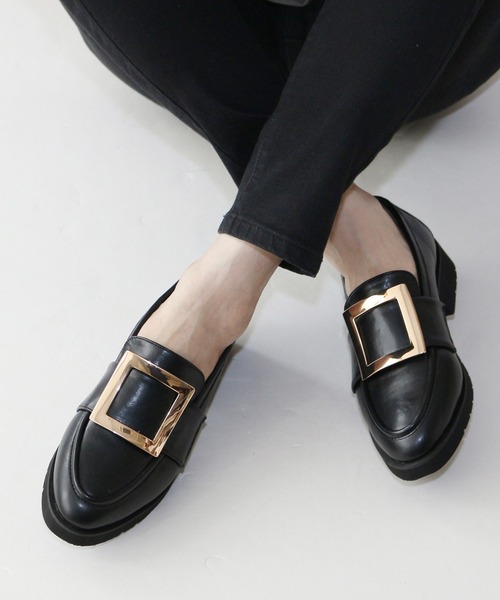 「Fin」 シューズ 22.5cm ブラック レディース_画像5