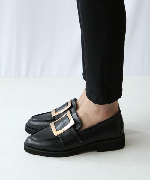 「Fin」 シューズ 22.5cm ブラック レディース_画像9