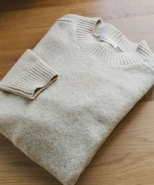「URBAN RESEARCH DOORS」 長袖ニット MEDIUM ベージュ メンズ_画像3
