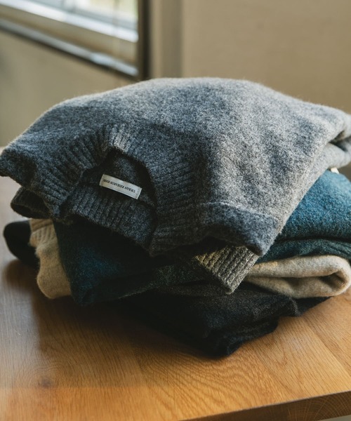 「URBAN RESEARCH DOORS」 長袖ニット MEDIUM ベージュ メンズ_画像6