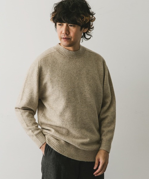 「URBAN RESEARCH DOORS」 長袖ニット MEDIUM ベージュ メンズ_画像8