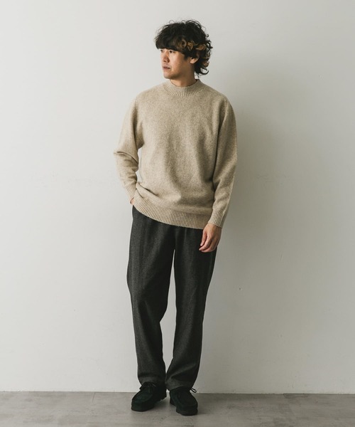 「URBAN RESEARCH DOORS」 長袖ニット MEDIUM ベージュ メンズ_画像9
