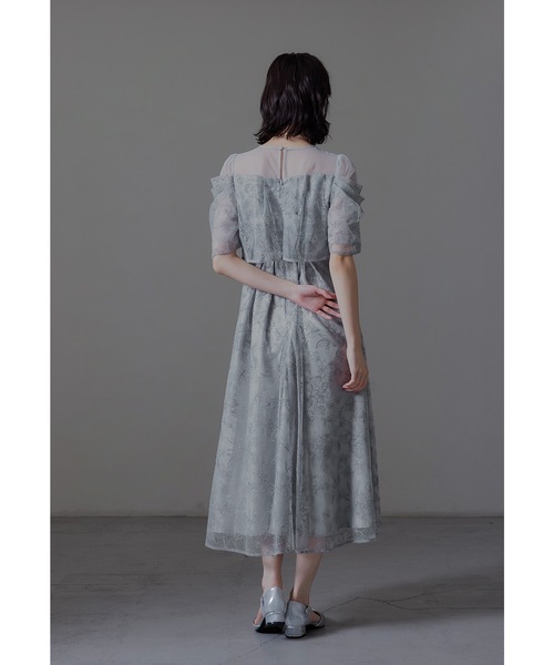 niana（ニアナ） ドレス ラメレースドレープフレアドレス パーティー