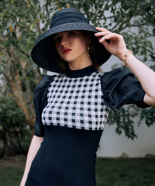 EIMY ISTOIRE（エイミーイストワール） 半袖ワンピース FREE ブラック