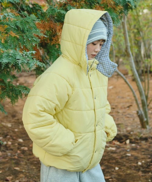 BROKEN BASE（ブロークンベース） ダウンジャケット ダウン Check Hood