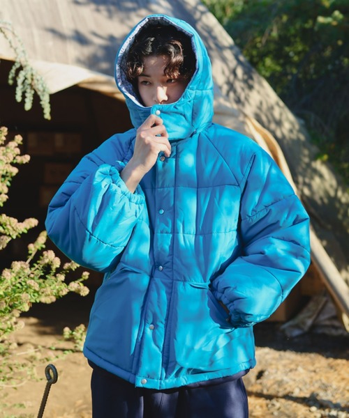 BrokenBase 青 ナイロンジャケット BROKEN BASE（ブロークンベース） ナイロンジャケット 裏フリース