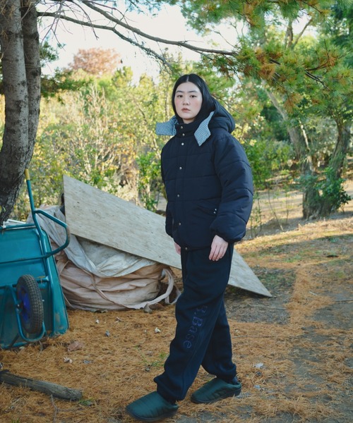 BROKEN BASE（ブロークンベース） ダウンジャケット ダウン Check Hood