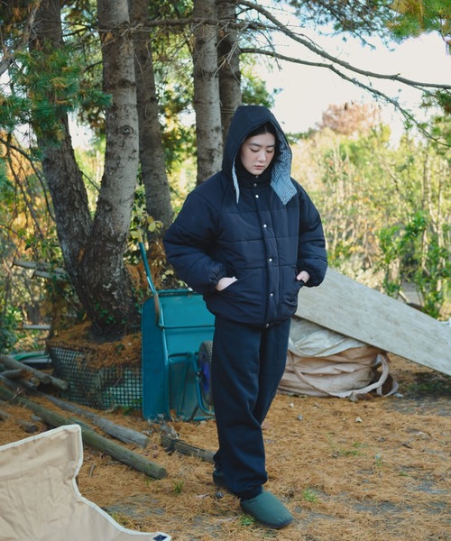 BROKEN BASE（ブロークンベース） ダウンジャケット ダウン Check Hood