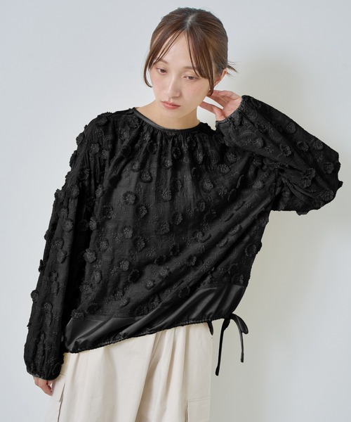 Kelen（ケレン） ブラウス シャツ 「KELEN / ケレン」立体フラワー刺繍