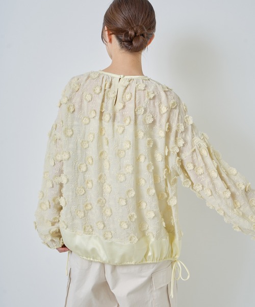 Kelen（ケレン） ブラウス シャツ 「KELEN / ケレン」立体フラワー刺繍 