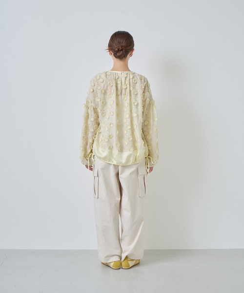 Kelen（ケレン） ブラウス シャツ 「KELEN / ケレン」立体フラワー刺繍