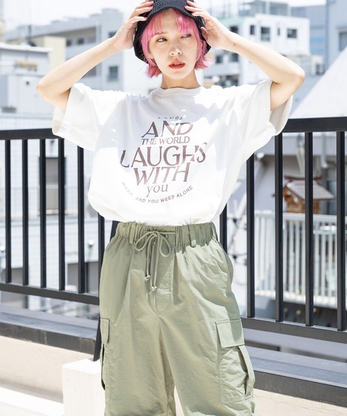 「PBLIM」 半袖Tシャツ MEDIUM オレンジ レディース_画像3