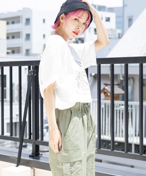 「PBLIM」 半袖Tシャツ MEDIUM オレンジ レディース_画像4