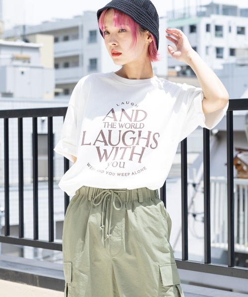 「PBLIM」 半袖Tシャツ MEDIUM オレンジ レディース_画像6