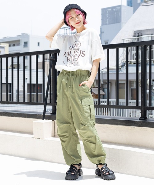 「PBLIM」 半袖Tシャツ MEDIUM オレンジ レディース_画像7