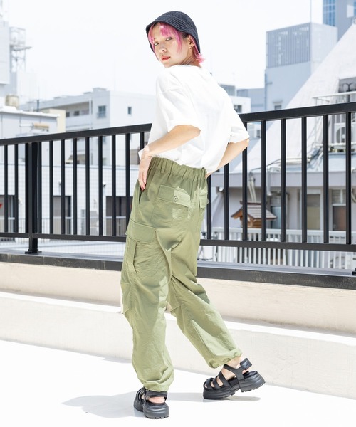 「PBLIM」 半袖Tシャツ MEDIUM オレンジ レディース_画像8