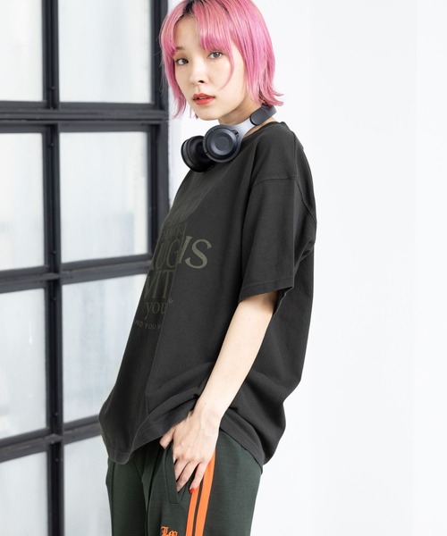 「PBLIM」 半袖Tシャツ MEDIUM オレンジ レディース_画像9