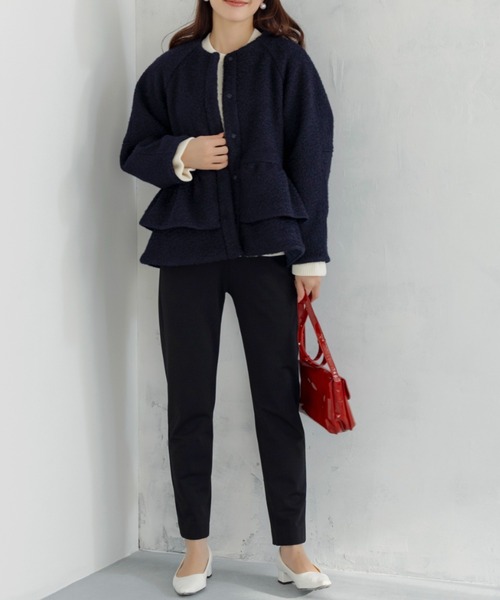 ★なぁ★sono ソーノ　ノーカラージャケット Sono（ソーノ） ジャケット ノーカラージャケット 「新作12/5発売