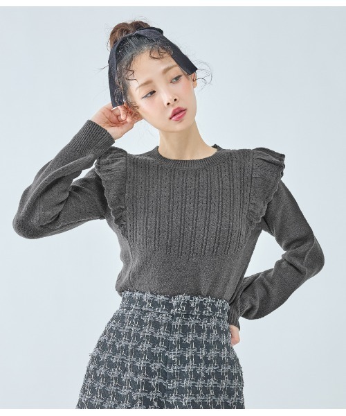 PEACH JOHN（ピーチジョン） ニット セーター フリルニットプル