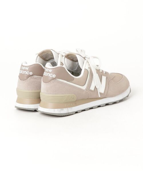 「New Balance」 ローカットスニーカー 24.5cm ベージュ レディース_画像2