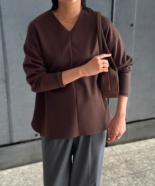 「Emma Taylor」 長袖カットソー FREE ネイビー レディース_画像6